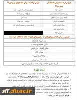 لیست دوروس ارائه شده