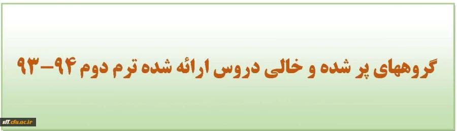 گروههای پر شده