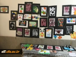 نمایشگاه دست ساخته های دانشجویان رشته علوم تربیتی کارگاه هنر با استاد جنتی 2