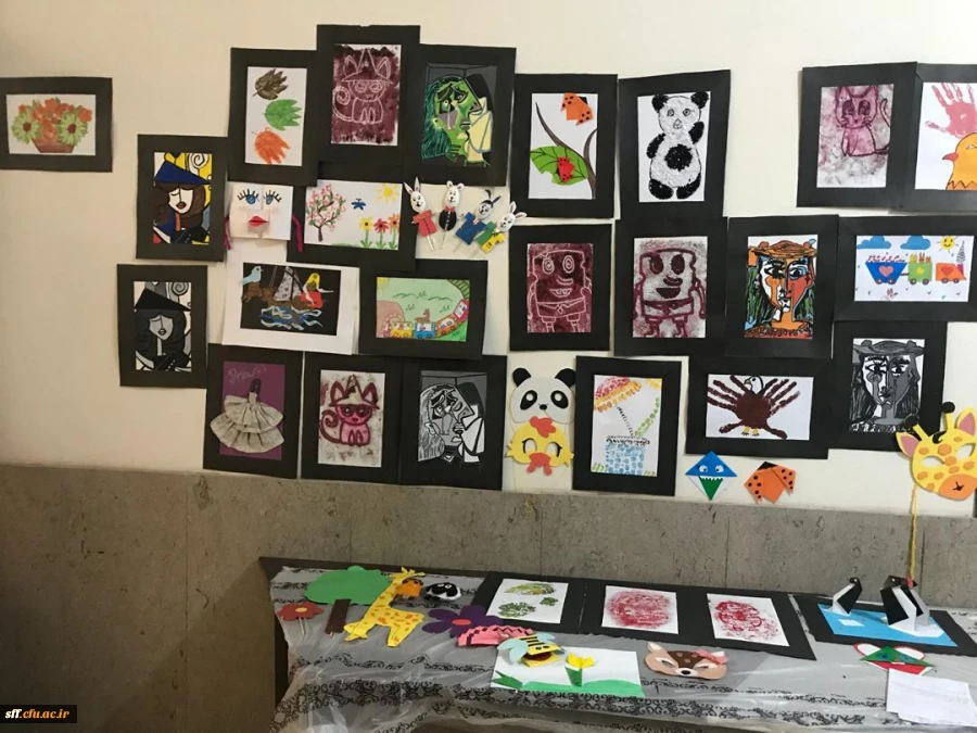 نمایشگاه دست ساخته های دانشجویان رشته علوم تربیتی کارگاه هنر با استاد جنتی 2