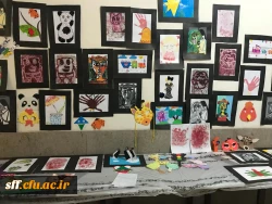 نمایشگاه دست ساخته های دانشجویان رشته علوم تربیتی کارگاه هنر با استاد جنتی 3