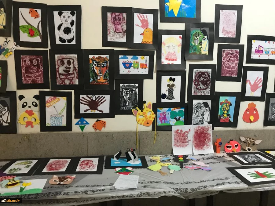 نمایشگاه دست ساخته های دانشجویان رشته علوم تربیتی کارگاه هنر با استاد جنتی 3
