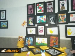 نمایشگاه دست ساخته های دانشجویان رشته علوم تربیتی کارگاه هنر با استاد جنتی 4