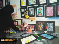 نمایشگاه دست ساخته های دانشجویان رشته علوم تربیتی کارگاه هنر با استاد جنتی 5