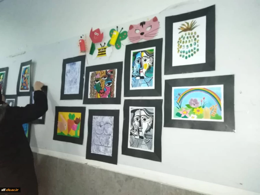 نمایشگاه دست ساخته های دانشجویان رشته علوم تربیتی کارگاه هنر با استاد جنتی 6