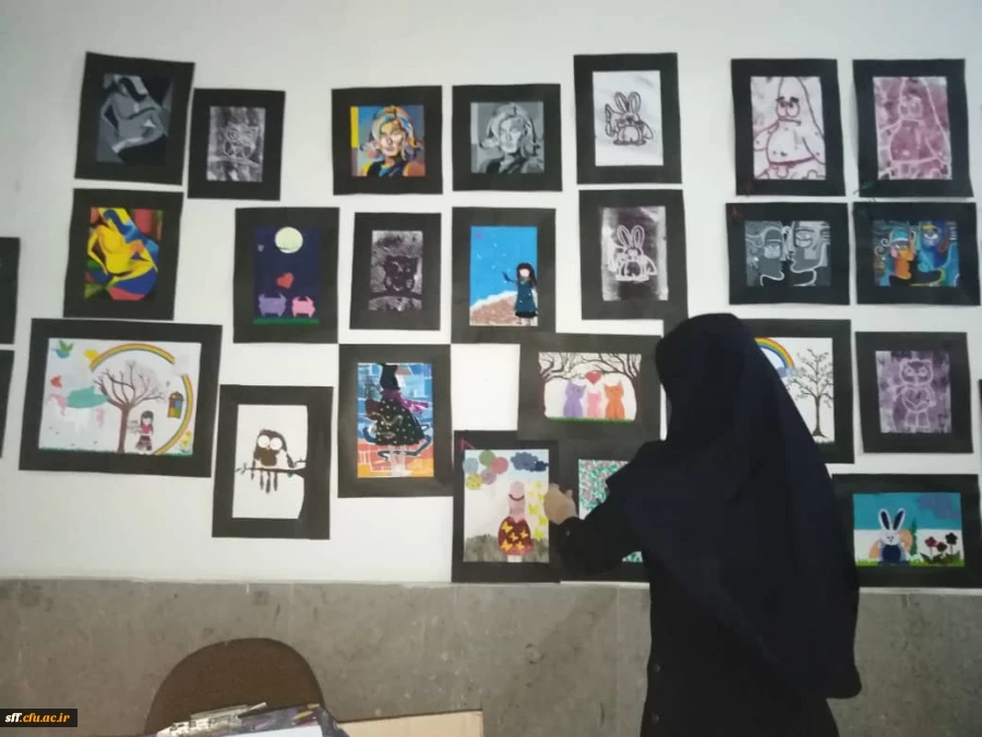 نمایشگاه دست ساخته های دانشجویان رشته علوم تربیتی کارگاه هنر با استاد جنتی 9