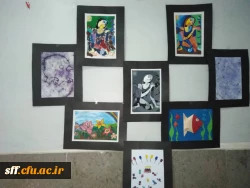 نمایشگاه دست ساخته های دانشجویان رشته علوم تربیتی کارگاه هنر با استاد جنتی 14