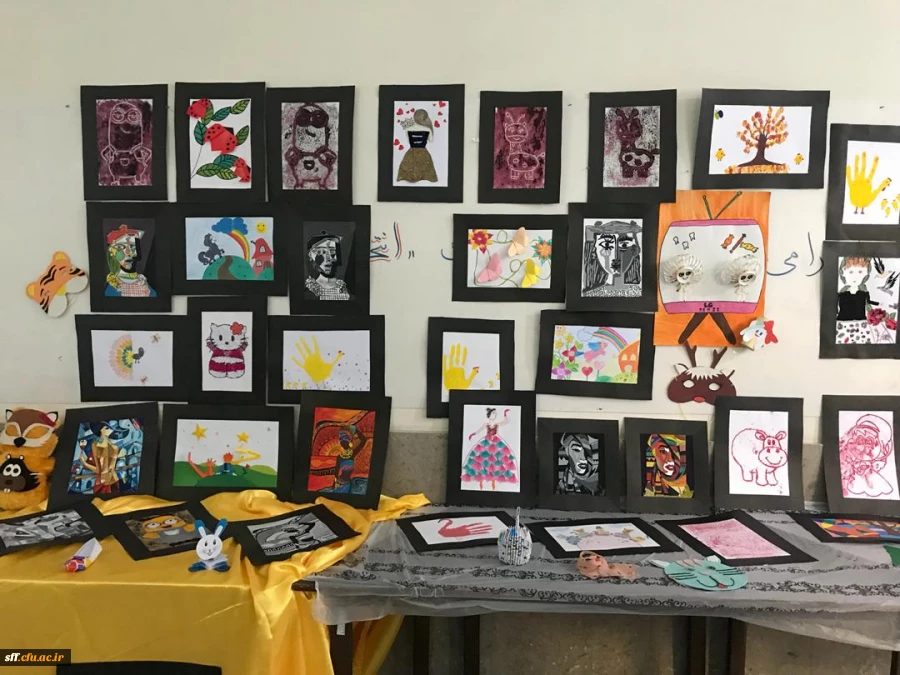 نمایشگاه دست ساخته های دانشجویان رشته علوم تربیتی کارگاه هنر با استاد جنتی 16