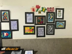 نمایشگاه دست ساخته های دانشجویان رشته علوم تربیتی کارگاه هنر با استاد جنتی 17