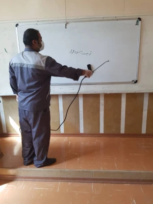 ضدعفونی کردن و پاک سازی خوابگاه ها و کلاس ها  2