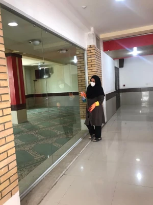 ضدعفونی کردن و پاک سازی خوابگاه ها و کلاس ها  8