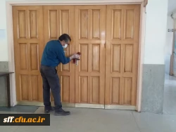 ضدعفونی کردن و پاک سازی خوابگاه ها و کلاس ها  10