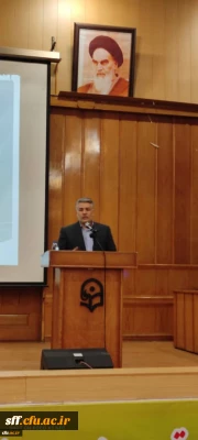  با حضور سرپرست معاونت نظارت، ارزیابی و تضمین کیفیت دانشگاه فرهنگیان، انجام شد:

یین تکریم و معارفه سرپرست جدید مدیریت امور پردیس های دانشگاه فرهنگیان فارس