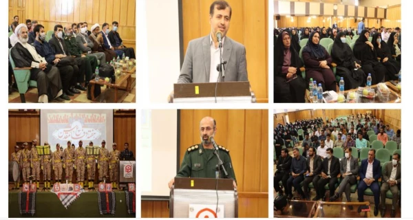 برگزاری مراسم گرامیداشت ویژه هفته دفاع مقدس در دانشگاه فرهنگیان فارس مرکز سلمان فارسی شیراز 3