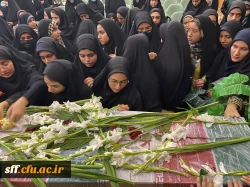 همزمان با شهادت حضرت فاطمه زهرا(س) و گرامیداشت سالگرد شهادت حاج قاسم سلیمانی مراسم استقبال از شهید گمنام دانش آموز در مرکز سلمان فارسی شیراز 2