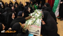 همزمان با ایام شهادت حضرت فاطمه زهرا (س) مراسم استقبال و تشییع از شهید دانش آموز گمنام در مرکز سلمان فارسی شیراز 
 2