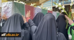 همزمان با ایام شهادت حضرت فاطمه زهرا (س) مراسم استقبال و تشییع از شهید دانش آموز گمنام در مرکز سلمان فارسی شیراز 
 2