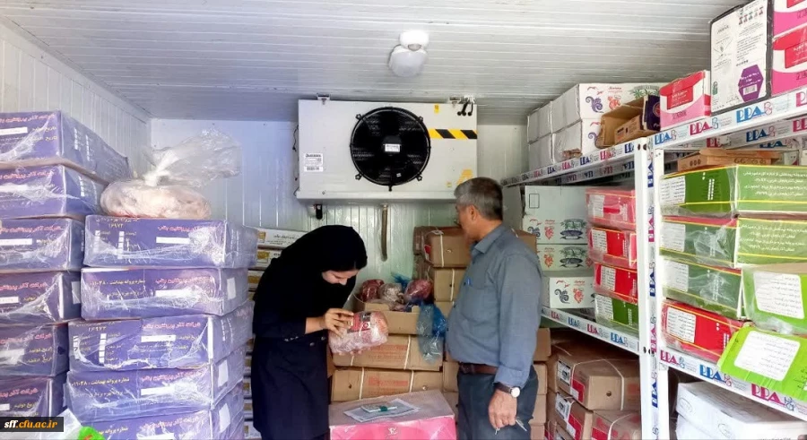 بازدید شورای صنفی از انبار های مواد غذایی دانشگاه فرهنگیان واحد سلمان فارسی شیراز 2
