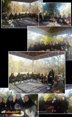  اردوی تفریحی جهت تقدیر از دانشجویان فعال از مهر تا کنون به همراه برگزاری  جشنواره غذای سالم 