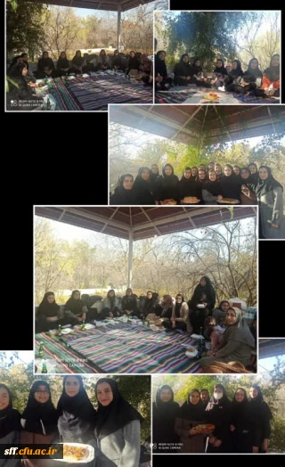  اردوی تفریحی جهت تقدیر از دانشجویان فعال از مهر تا کنون به همراه برگزاری  جشنواره غذای سالم 