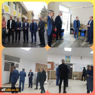 بازدید گروه اعزامی از هرمزگان و دکتر بخشنده از انبار ، سلف سرویس و آشپزخانه مرکز سلمان فارسی