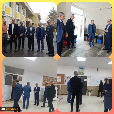 بازدید گروه اعزامی از هرمزگان و دکتر بخشنده از انبار ، سلف سرویس و آشپزخانه مرکز سلمان فارسی