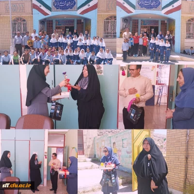 بازدید رئیس دانشگاه فرهنگیان واحد سلمان فارسی شیراز از دانشجو معلم مریم رستمی سلوک لو در روستای قرخلو