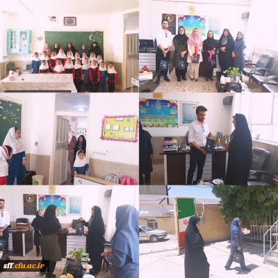 بازدید رئیس دانشگاه فرهنگیان واحد سلمان فارسی شیراز از دانشجو پریسا اکبری در شهرک ابرج،روستای درودزن