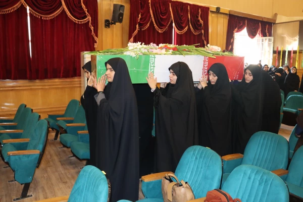 مراسم تشییع پیکر شهید گمنام در دانشگاه فرهنگیان واحد سلمان فارسی 3