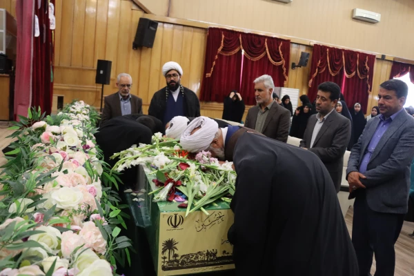 مراسم تشییع پیکر شهید گمنام در دانشگاه فرهنگیان واحد سلمان فارسی 4