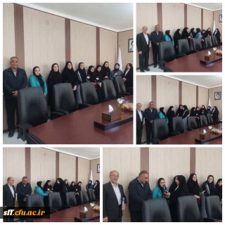 تقدیر اعضای شورای صنفی دانشجویان دانشگاه فرهنگیان سلمان فارسی از کارکنان واحد مالی دانشگاه به مناسبت روز حسابدار