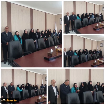 تقدیر اعضای شورای صنفی دانشجویان دانشگاه فرهنگیان سلمان فارسی از کارکنان واحد مالی دانشگاه به مناسبت روز حسابدار